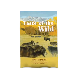 Taste of the Wild High Prairie Bison & venison adult dry dog food bag sizes 2kg 5.6kg 12.2kg 18.1kg