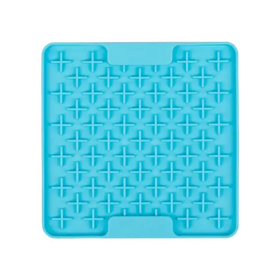 Turquoise LickiMat Mini Buddy enrichment lick mat