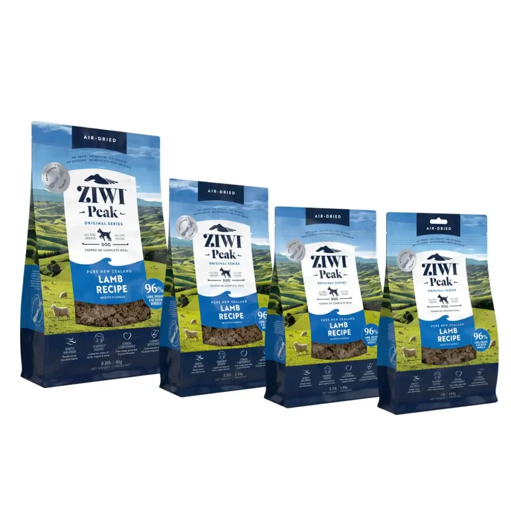 ZIWI Peak air-dried lamb dog food Assorted Sizes