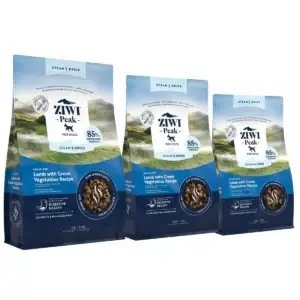 Ziwi Peak Steam & Dried Lamb with Green Vegetables dog food available in multiple sizes