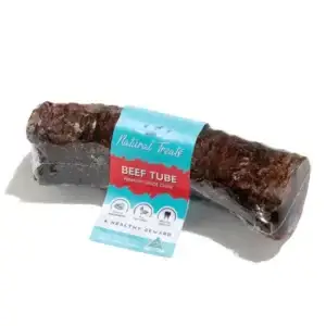 Beef Tube Natural Dog Treat packaged