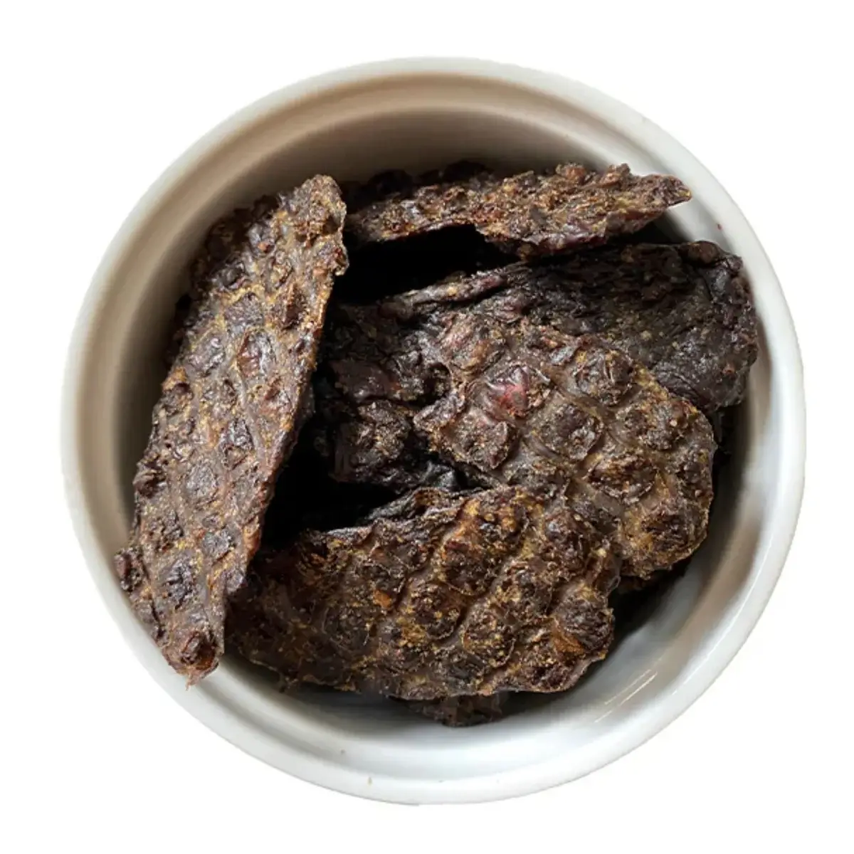 Prime Cut Beef Dog Treats in bowl