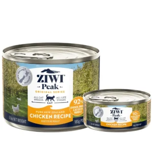 ZIWI Peak Chicken Wet Cat Food Cans 85g and 185g cans