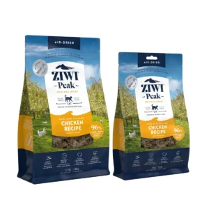 ZIWI Peak air dried chicken cat food bags in different sizes