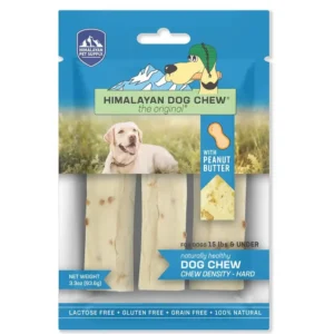 Himalayan Dog Chew - Peanut Butter Small Blue in retail packaging
